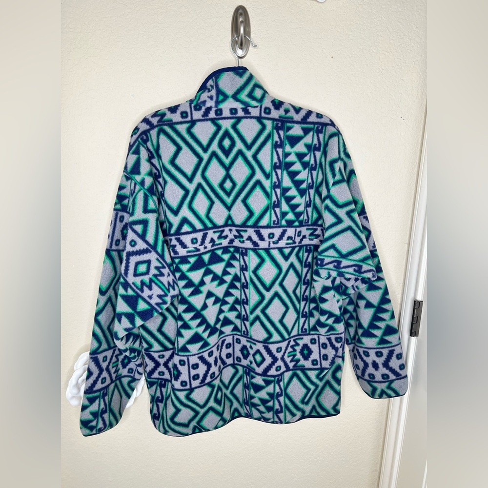 Patagonia Synchilla Snap-T Fleece Pullover Rare Montana Siete Aztec Men’s Large - Picture 14 of 16